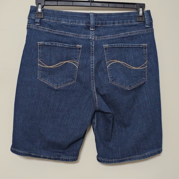 Lee Women's Jeans 10 Medium Blue Bermuda Curvy Fit Mordern Fit 0557 - Picture 9 of 13